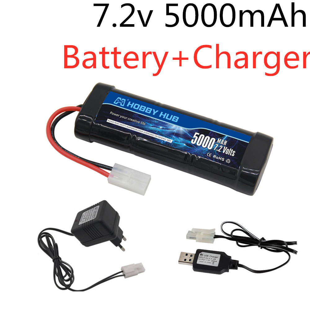 Rc Hobby & Maskinservice I Eskilstuna - Batterie Ni-MH 7.2V 5000mAh avec prise