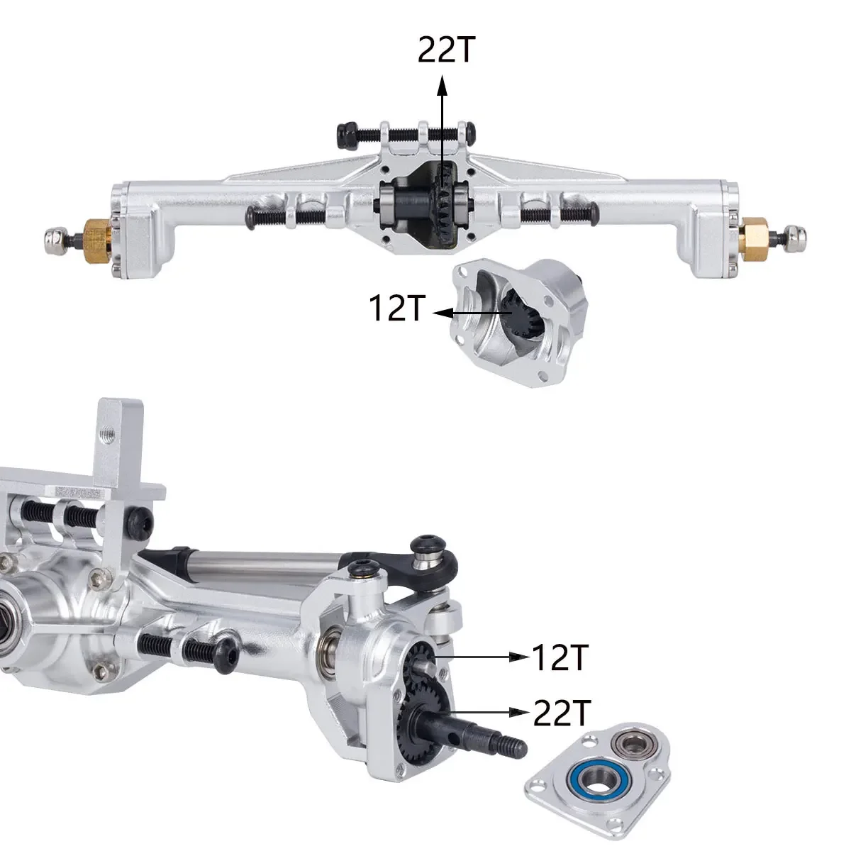 Essieux de portail CNC en alum - Rc Hobby Zone avis et prix