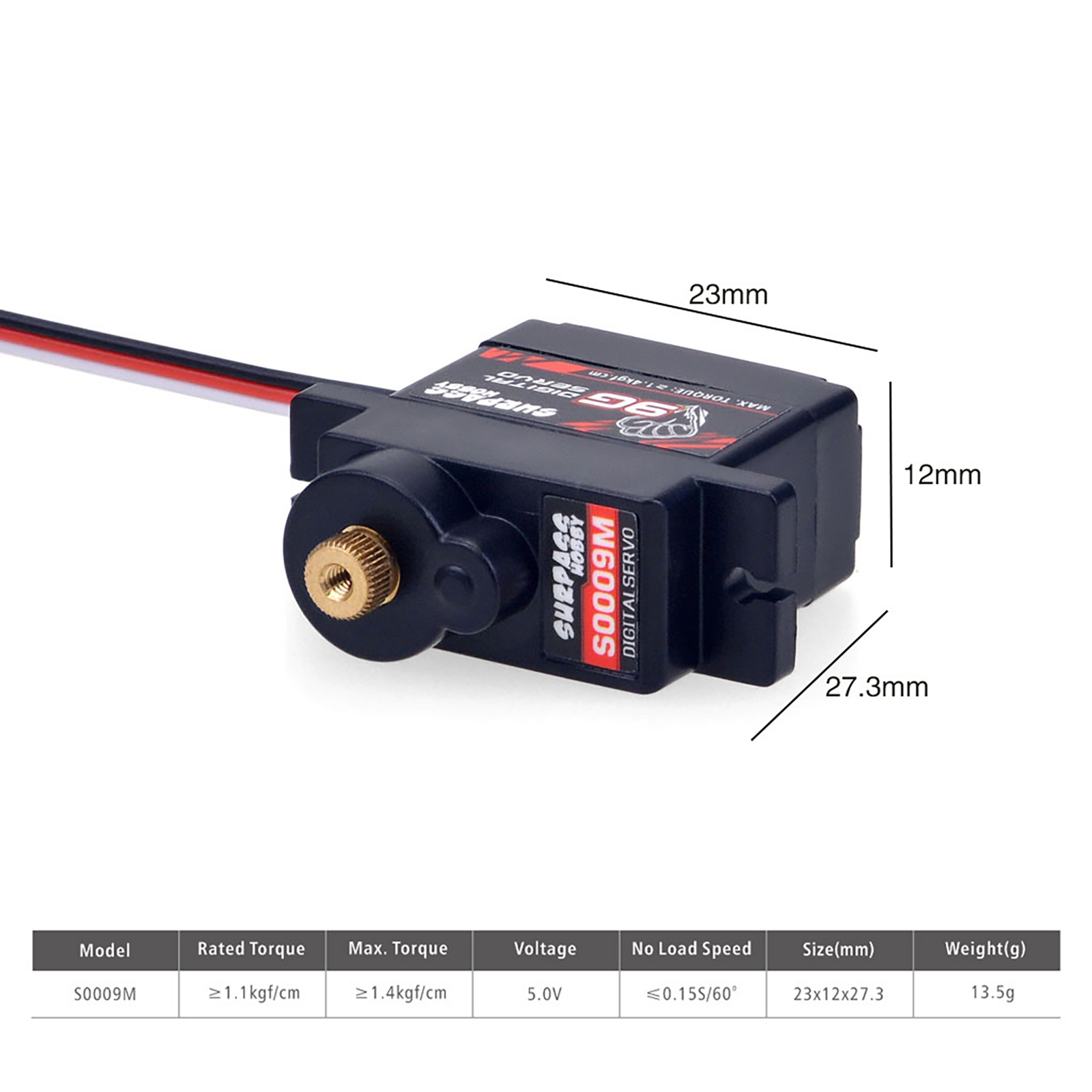 Micro-servo numérique 2g 3.7g  - Rc Hobby Zone avis et prix